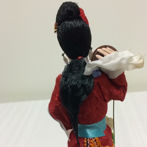 Oriental Souvenir Doll Figure 9.5" Female Japanese Chinese Geisha Asian (New) - Picture 5 of 12